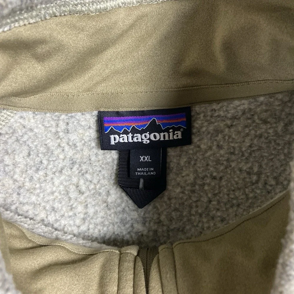 Patagonia 1/4 Zip Better Sweater Size XXL Gray Fleece Pullover Hiking 25522SP18